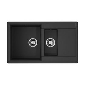 Мойка кухонная Omoikiri Daisen 86-2-BL Artgranit, черный